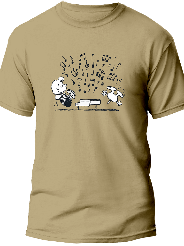 Polera Snoopy piano 2
