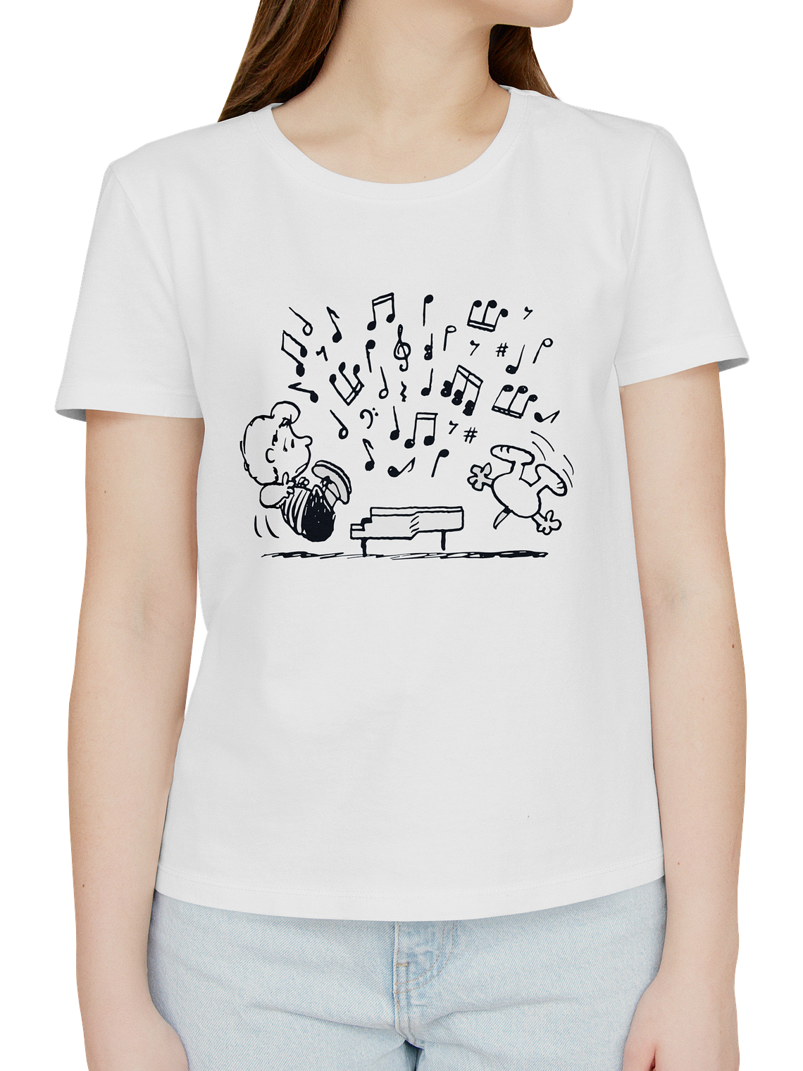 Polera Snoopy piano 1