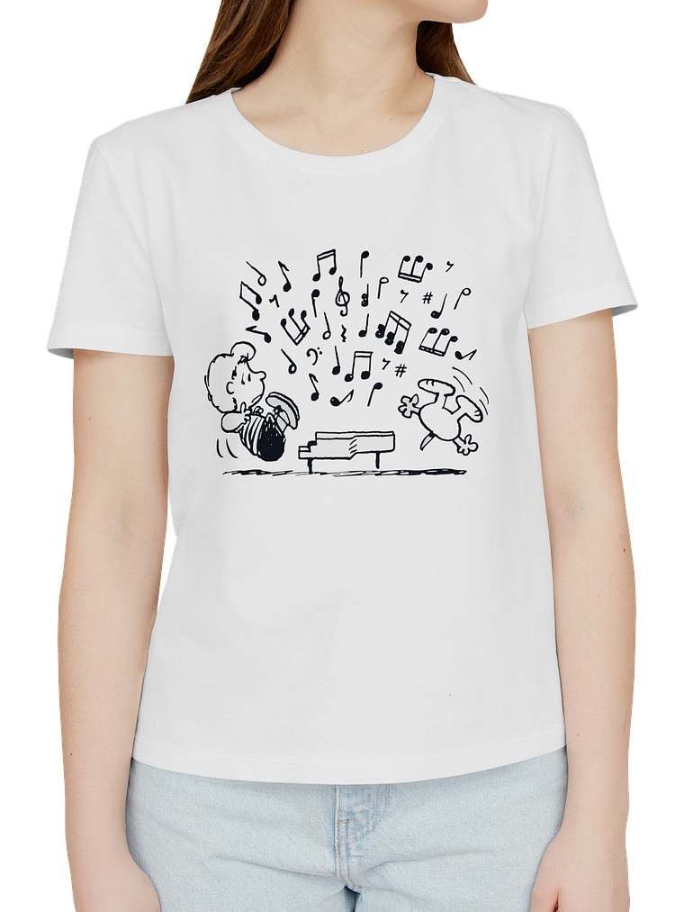 Polera Snoopy piano 1