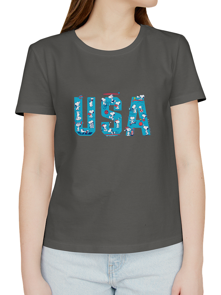 Polera Snoopy USA 2