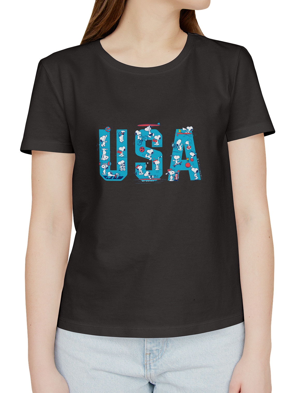 Polera Snoopy USA 3