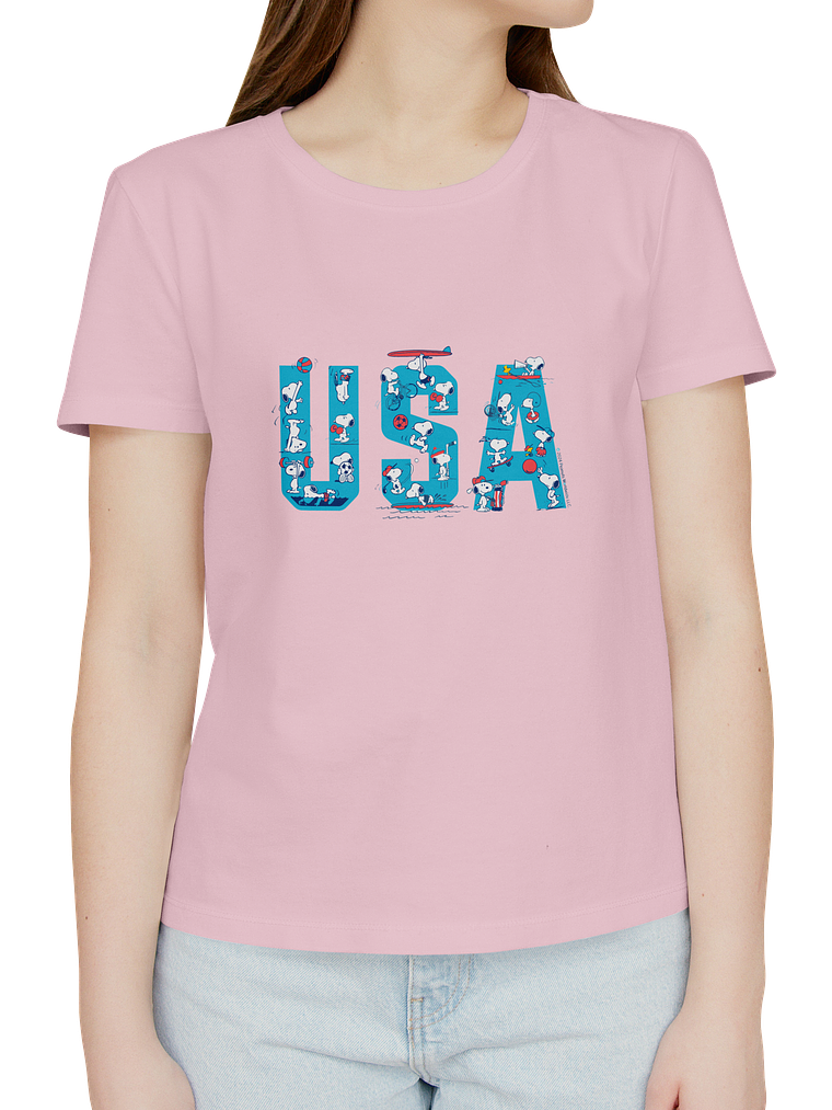 Polera Snoopy USA 4