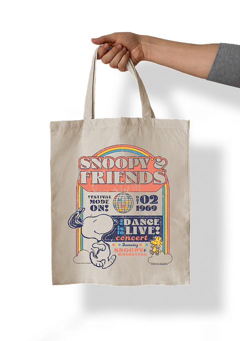 Totebag Snoopy Disco