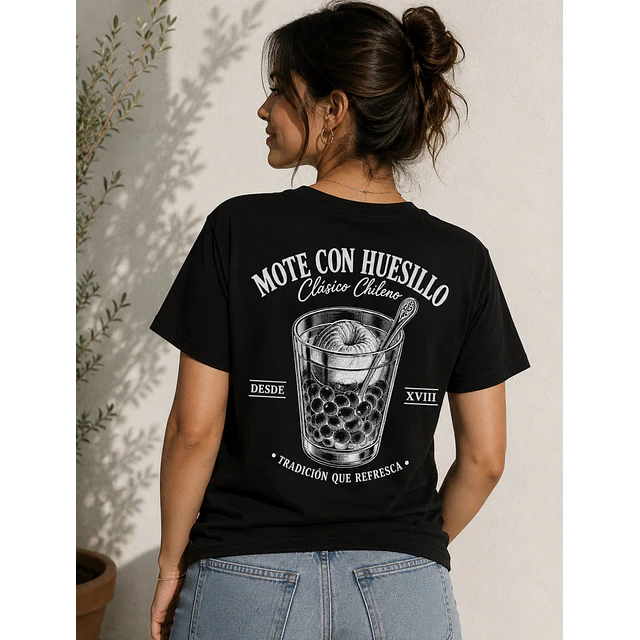 Polera mote con huesillo 2