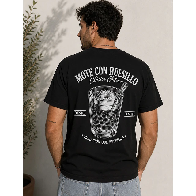 Polera mote con huesillo 2