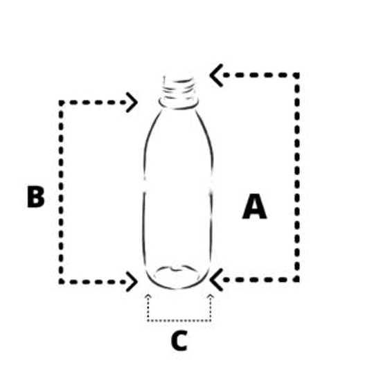 FRASCO PERFUMERO PLAST CUAD TRANSPARENTE 45ML - FRC1109