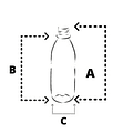 BOTELLA PET TUB 18/410 CON TAPA RED TRANSPARENTE 30ML - BOT0081