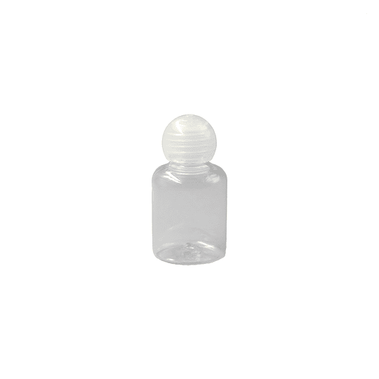 BOTELLA PET TUB 18/410 CON TAPA RED TRANSPARENTE 20ML - BOT0082