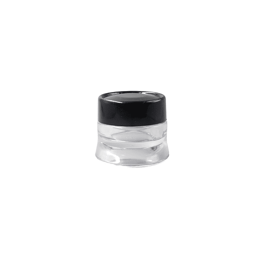 PD_FRASCO ACRILICO MOD1038 15ML TRANSPARENTE CAP/NEGR - FRC1038