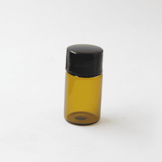 10x BOTELLA VIDRIO CAFE 3ML TAPA NEGRA BOT0072