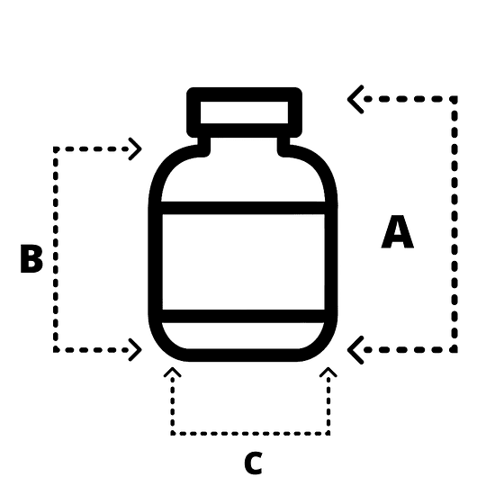 10x FRASCO PET SEG 100ML TRANS T/BLAN FRC1012