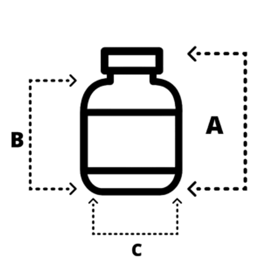 10x BOTELLA VIDRIO RED 50ML CAFE 20/410 BOV0013