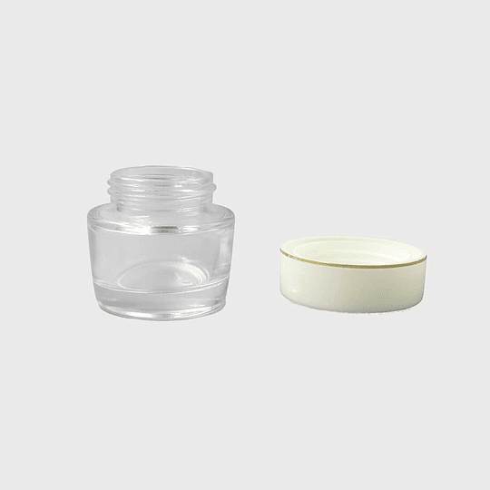 10x FRASCO VIDRIO 30ML MOD-004 TP/BLANC/DOR FRC1073