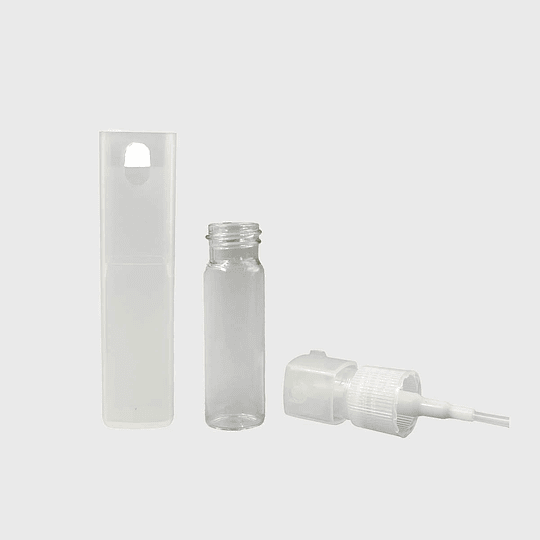 10x FRASCO PERFUMERO PLAST CUAD TRANS 12ML FRC1107