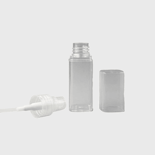 10x FRASCO PERFUMERO ACRILICO C/SPRAY TRANS 25ML FRC1113