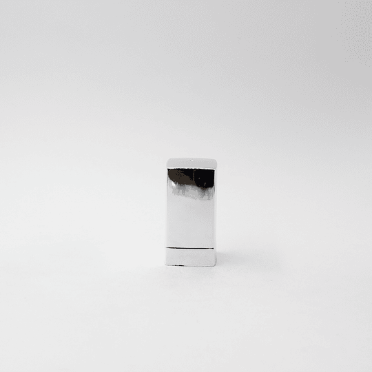 10x TAPA ENGRIMPAR 15MM TUBULAR PLATEADO TAP1096