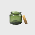 10x FRASCO TAPA CORCHO 90 ML COLOR VERDE FRC1253