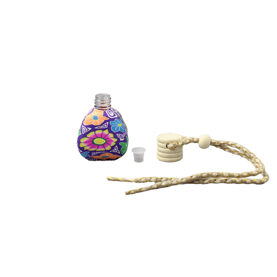 FRASCO VIDRIO AMBIENTADOR COLORES HEXAGONAL 12 ML - FRC1269