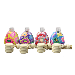 10x FRASCO VIDRIO AMBIENTADOR COLORES HEXAGONAL 12 ML - MLFRC1269