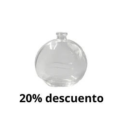 BOTELLA VIDRIO GRIM 60ML TRANSPARENTE 15MM - BOV3005