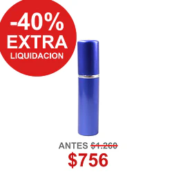 FRASCO PERFUMERO METALICO AZUL 10ML - FRC1087