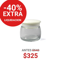 FRASCO VIDRIO 50ML MOD-002 TP/BLANC - FRC1066