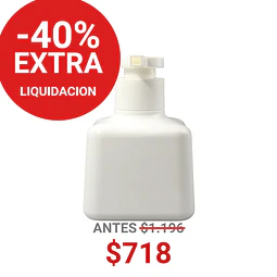 FRASCO DISPENSADOR 200ML BLANCO CUADRADO - FRD0003