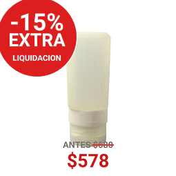 FRASCO SILICONA CUADR TRANSPARENTE 80ML - FRC1161