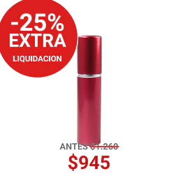 FRASCO PERFUMERO METALICO ROJO 10ML - FRC1086