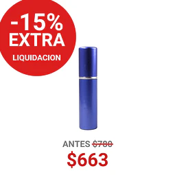 FRASCO PERFUMERO METALICO AZUL 5ML - FRC1082