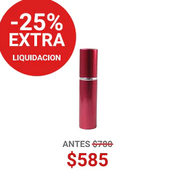 FRASCO PERFUMERO METALICO ROJO 5ML - FRC1081