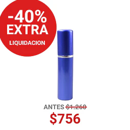 FRASCO PERFUMERO METALICO AZUL 10ML - FRC1087