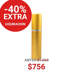 FRASCO PERFUMERO METALICO DORADO 10ML - FRC1085