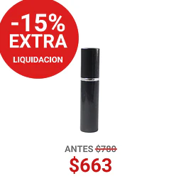 FRASCO PERFUMERO METALICO NEGRO 5ML - FRC1079