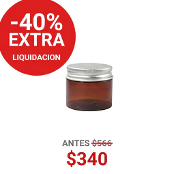 FRASCO PET CAFE TAPA ALUMINIO 50ML - FRC1218