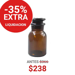 FRASCO TAPON VIDRIO CAFE 30ML - FRC1165