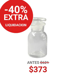 FRASCO TAPON VIDRIO TRANSPARENTE 30ML - FRC1163