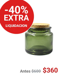 FRASCO TAPA CORCHO 90 ML COLOR VERDE - FRC1253