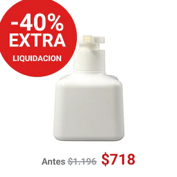 FRASCO DISPENSADOR 200ML BLANCO CUADRADO - FRD0003