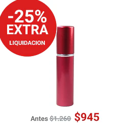 FRASCO PERFUMERO METALICO ROJO 10ML - FRC1086