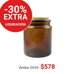 FRASCO TAPA CORCHO 200 ML COLOR CAFE - FRC1257