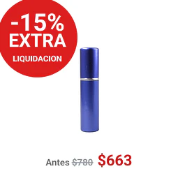 FRASCO PERFUMERO METALICO AZUL 5ML - FRC1082