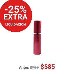 FRASCO PERFUMERO METALICO ROJO 5ML - FRC1081