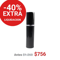 FRASCO PERFUMERO METALICO NEGRO 10ML - FRC1084