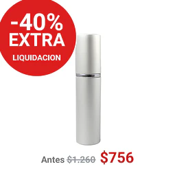 FRASCO PERFUMERO METALICO PLATEADO 10ML - FRC1088