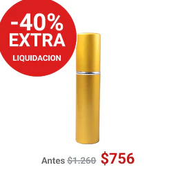 FRASCO PERFUMERO METALICO DORADO 10ML - FRC1085