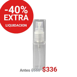 PD_FRASCO PERFUMERO ACRILICO C/SPRAY TRANSPARENTE 18ML - FRC1112