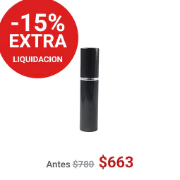 FRASCO PERFUMERO METALICO NEGRO 5ML - FRC1079