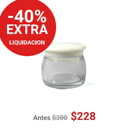 FRASCO VIDRIO 50ML MOD-002 TP/BLANC/PLAT - FRC1065