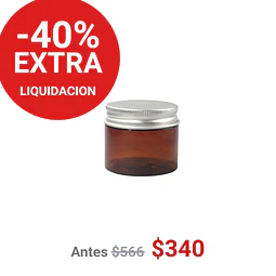 FRASCO PET CAFE TAPA ALUMINIO 50ML - FRC1218